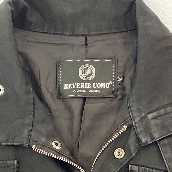 Reverie Uomo Black Club Style Jacket Medium - Picture 7 of 7